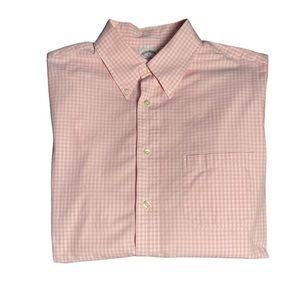 Brooks Brothers 1818 pink and white button up Size Large All Cotton